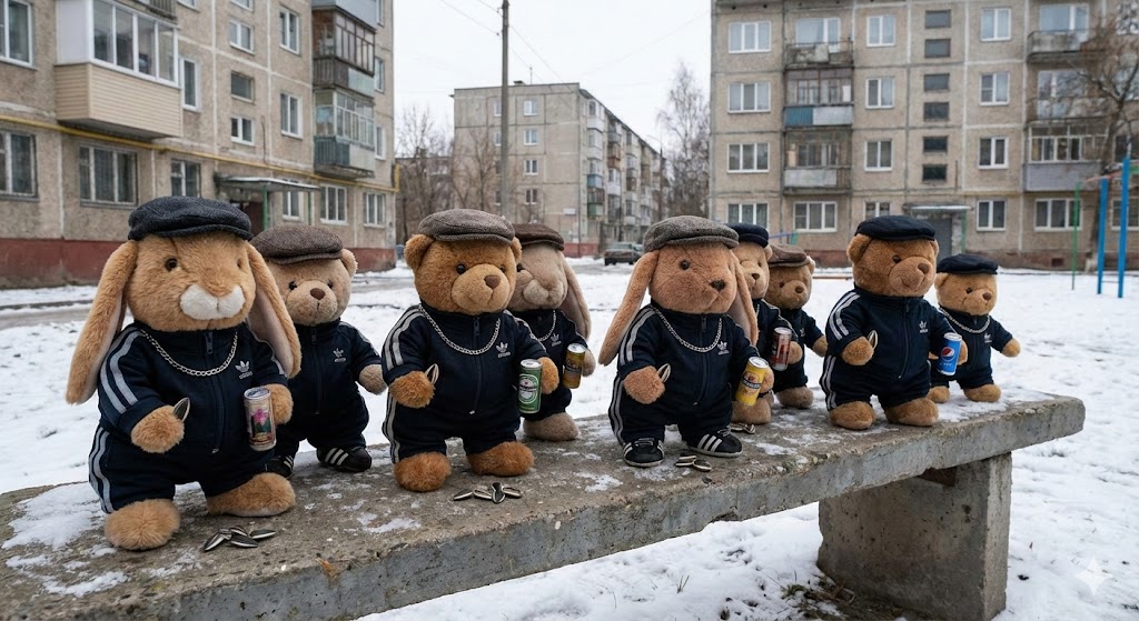 fluffy bunnies and teddy bears